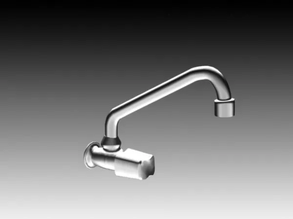 Inox Faucet Boutique Style 3d model