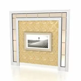Classic Feature Wall Decoration 3d model