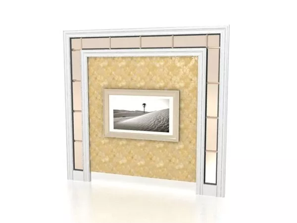 Classic Feature Wall Decoration 3d model Classic Feature Wall Decoration 3d model