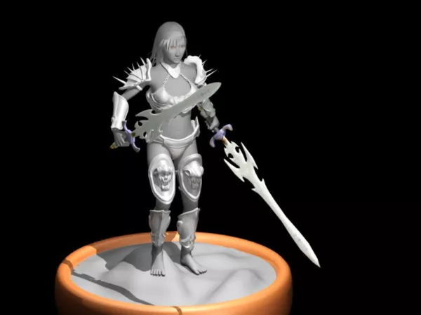 Dota Warrior, Boar Man Character 3d model