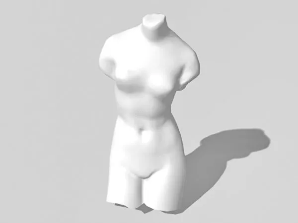 Ancient Statue Famous Man 3d model