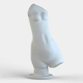 Antique Female Body Statue 3d model