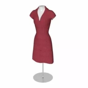 Female Dress Form Mannequin 3d model