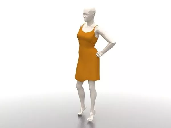 Mannequin Hanger 3d model