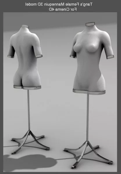 Mannequin Mermaid Skirt 3d model
