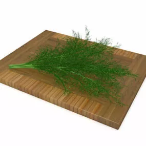 Kitchen Fennel Leaf Vegetable 3d model