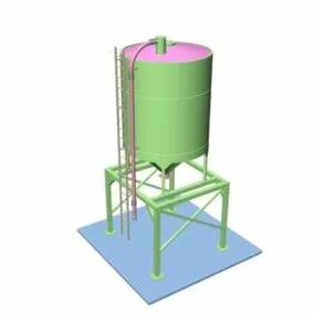 Industrial Fermentation Tank 3d model