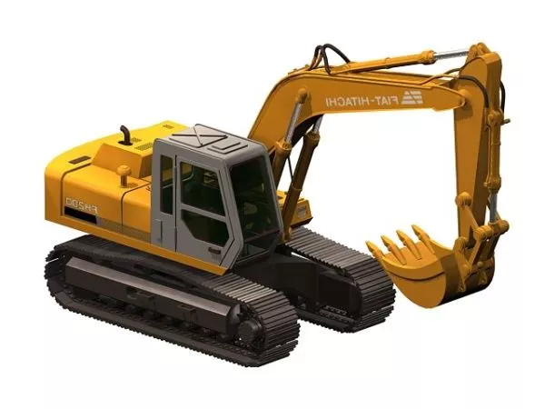 Japan Machine Small Excavator 3d model