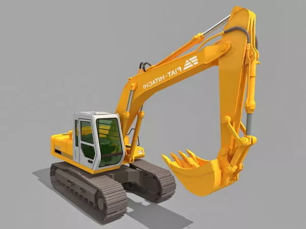 Japan Machine Small Excavator 3d model