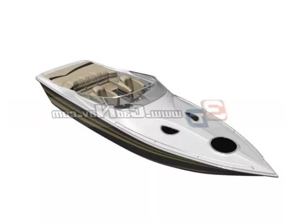 River Speed Boat 3d model