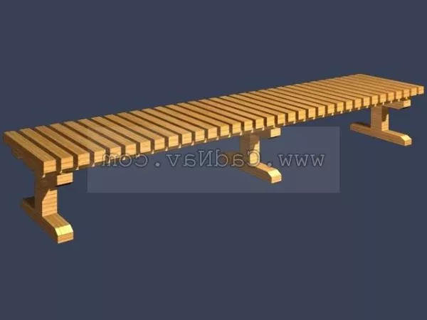 Fir Garden Bench Design 3d model Fir Garden Bench Design 3d model