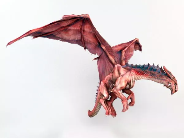 Fire Dragon Character 3d model Fire Dragon Character 3d model