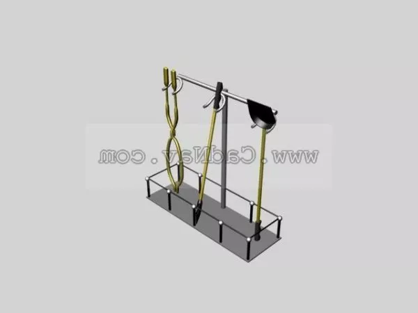 Fireplace Tools Equipment 3d model Fireplace Tools Equipment 3d model