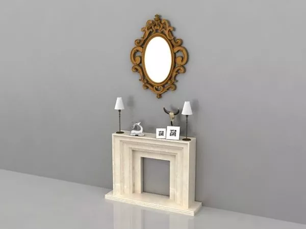 Candlestick With Circle Holder 3d model