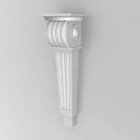 Fireplace Corbel Home Decoration 3d model