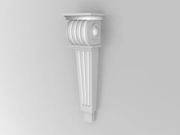 Elegant Fireplace Furniture Vianna 3d model
