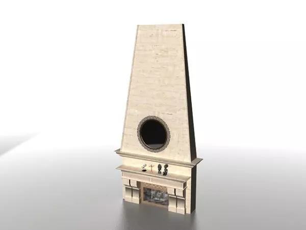 Stone Fireplace Mantel Design 3d model Stone Fireplace Mantel Design 3d model