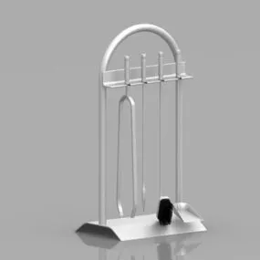 Home Fireplace Tool And Holder Stand 3d model