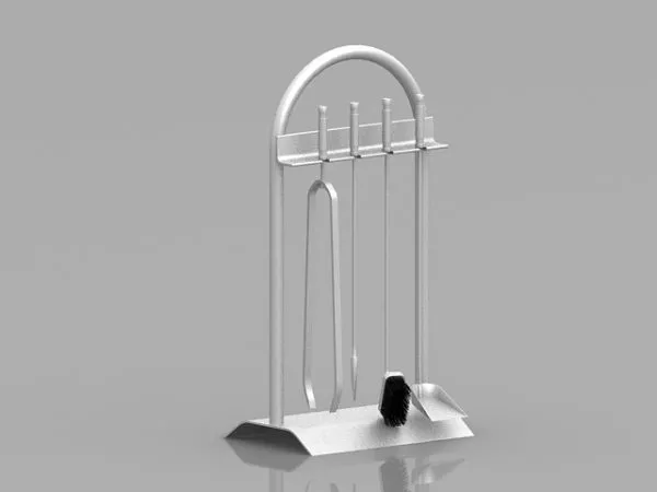 Home Fireplace Tool And Holder Stand 3d model Home Fireplace Tool And Holder Stand 3d model