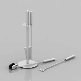 Fireplace Tools 3d model