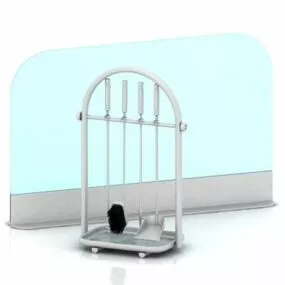 Fireplace Tools 3d model