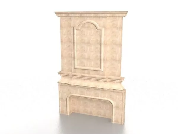 Stone Fireplace Wall Decoration 3d model Stone Fireplace Wall Decoration 3d model