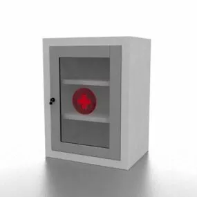 Hospital First Aid Cabinet 3d model