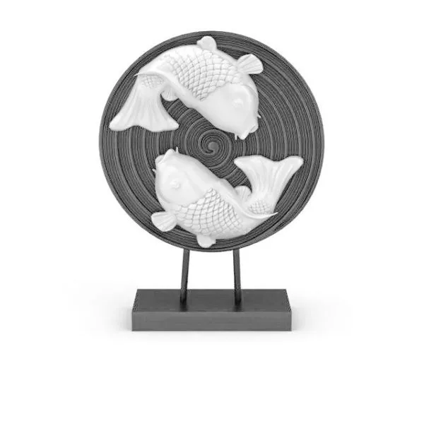 Table Ware Fish Ornament 3d model Table Ware Fish Ornament 3d model
