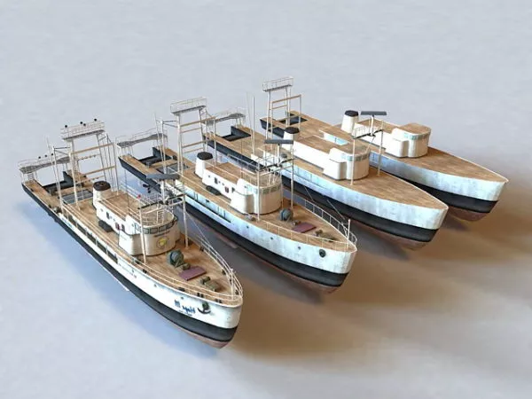 Fishing Vessel 3d model Fishing Vessel 3d model