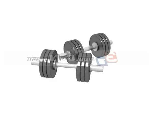 Sporting Fitness Dumbbell 3d model