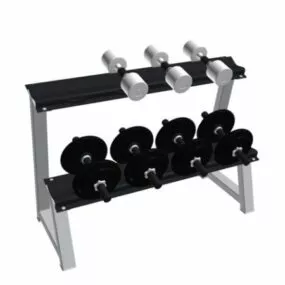 Fitness Dumbbell Equipment Set 3d model