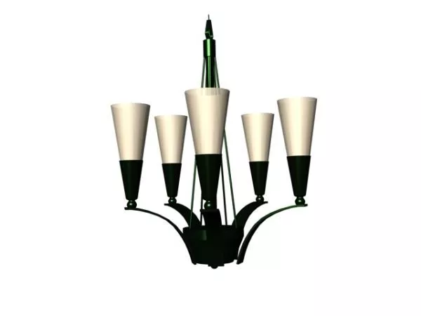 Dinning Room 5 Light Chandelier 3d model Dinning Room 5 Light Chandelier 3d model