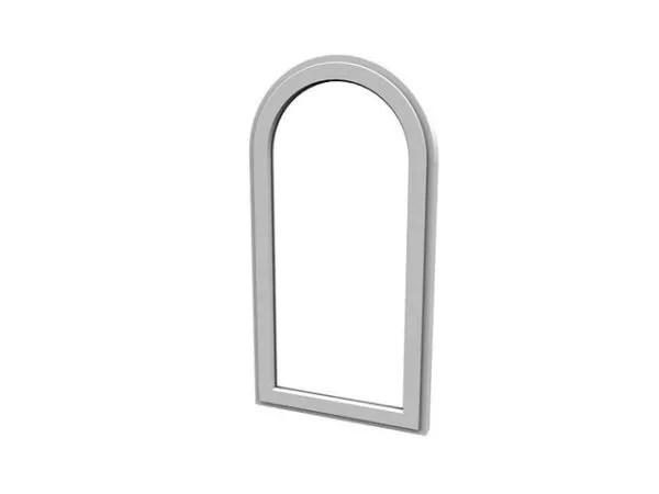 Home Fixed Arched Window 3d model Home Fixed Arched Window 3d model