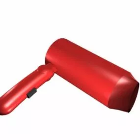 Beauty Salon Flat Hair Dryer 3d model