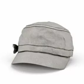 Flat Hat For Women Fashion 3d model