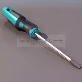 Tool Flat Head Screwdriver 3d model
