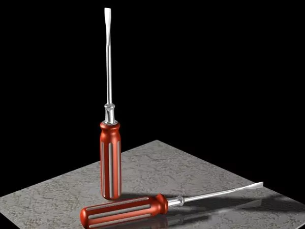 Hand Tools Flathead Screwdriver 3d model Hand Tools Flathead Screwdriver 3d model