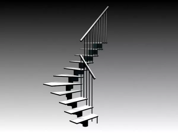 Beautiful Spiral Staircase 3d model