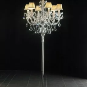Living Room Floor Crystal Chandelier 3d model