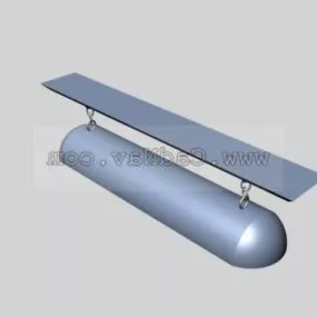 Flourescent Design Light Bulb 3d model