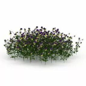Outdoor Garden Flower Plants 3d model