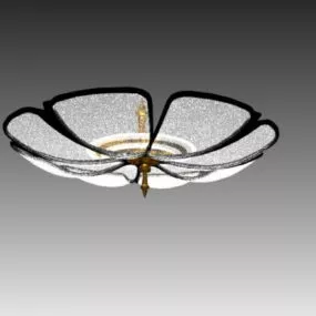 Bedroom Flower Ceiling Light Fixture 3d model