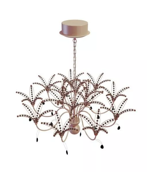 Flower Shape Chandelier Lighting 3d model Flower Shape Chandelier Lighting 3d model