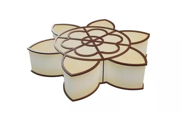 Flower Shape Ceiling Light Fixture 3d model Flower Shape Ceiling Light Fixture 3d model