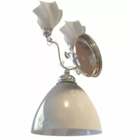 Flower Shape Ornamental Wall Lamp 3d model