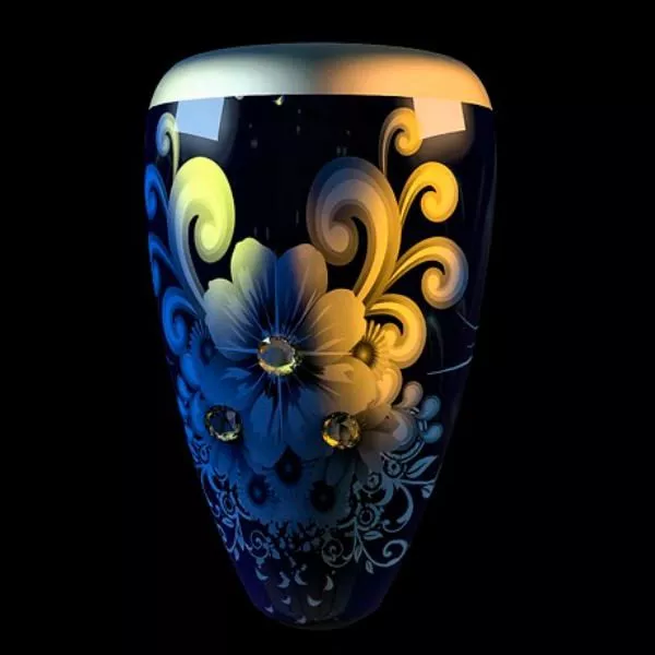 Flower Pattern Decorative Vase 3d model Flower Pattern Decorative Vase 3d model