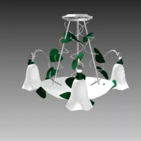 Flower Design Home Pendant Light 3d model