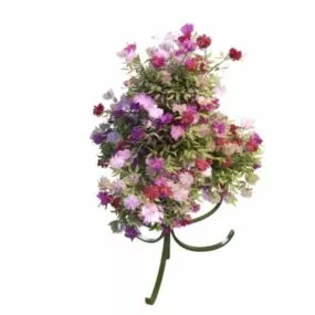 Flower Pot Stand Decoration 3d model