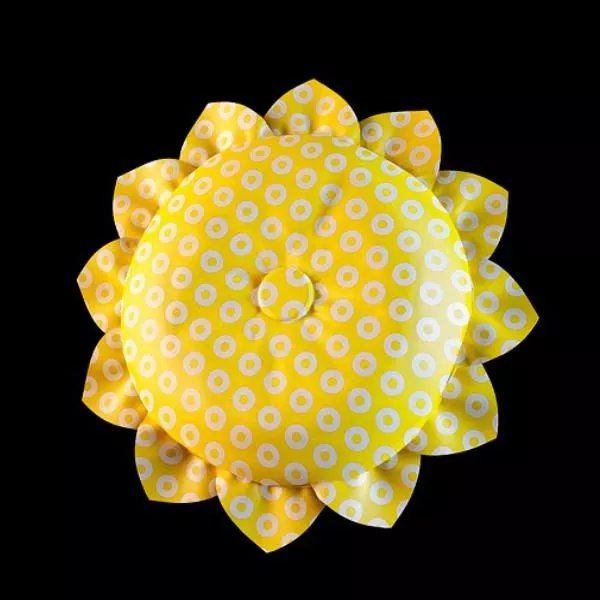 Flower Shape Home Cushion 3d model Flower Shape Home Cushion 3d model
