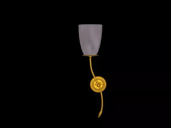 Flower Shape Style Wall Lamp 3d model Flower Shape Style Wall Lamp 3d model